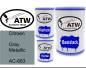 Preview: Citroen, Gray Metallic, AC-683: 500ml Lackdose + 500ml Klarlack + 250ml Härter - Set, von ATW Autoteile West.